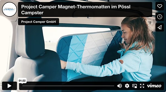 Magnet-Thermomatte am Fahrzeugfenster